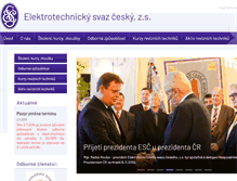 Tablet Screenshot of elektrosvaz.cz